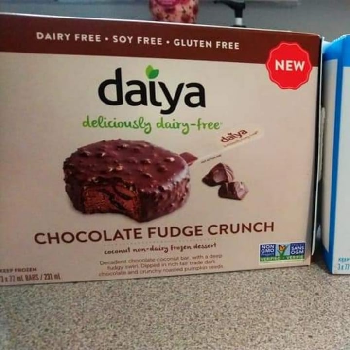 photo of Daiya Chocolate Fudge Crunch Coconut non-dairy Frozen Dessert shared by @mamaveg on  08 Aug 2020 - review