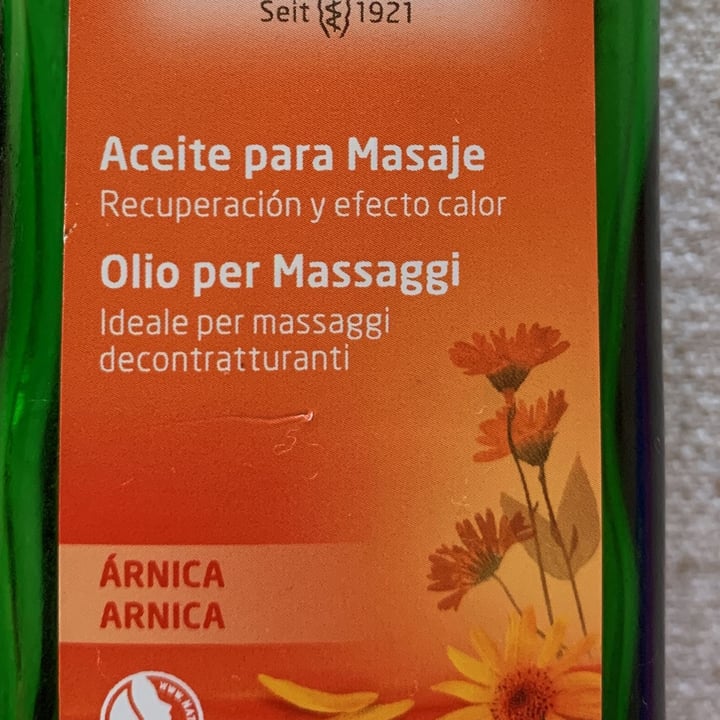 photo of Weleda Aceite para Masaje con Árnica shared by @camilaraso on  16 Apr 2022 - review