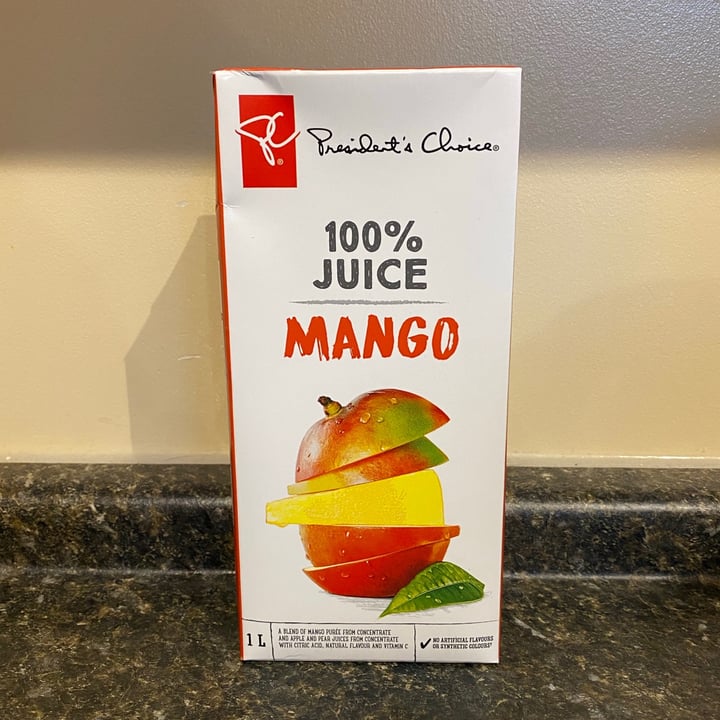photo of President's Choice 100% Juice Mango shared by @meaghants on  17 Jun 2021 - review