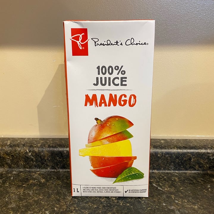 review photo of President's Choice 100% Juice Mango shared by @meaghants on 17 Jun 2021 - review