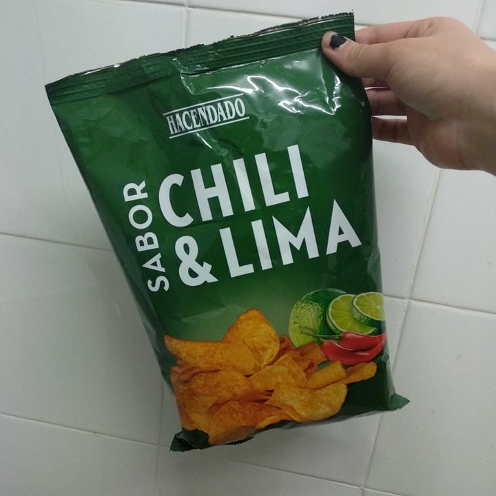 photo of Hacendado Patatas Fritas sabor Chili & Lima shared by @lasonrisadeltrece on  10 Feb 2021 - review