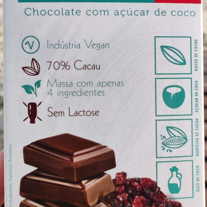 review photo of Only4 Chocolate 70% com açúcar de coco e cranberry shared by @rok-comavegetais on 27 Jul 2022 - review