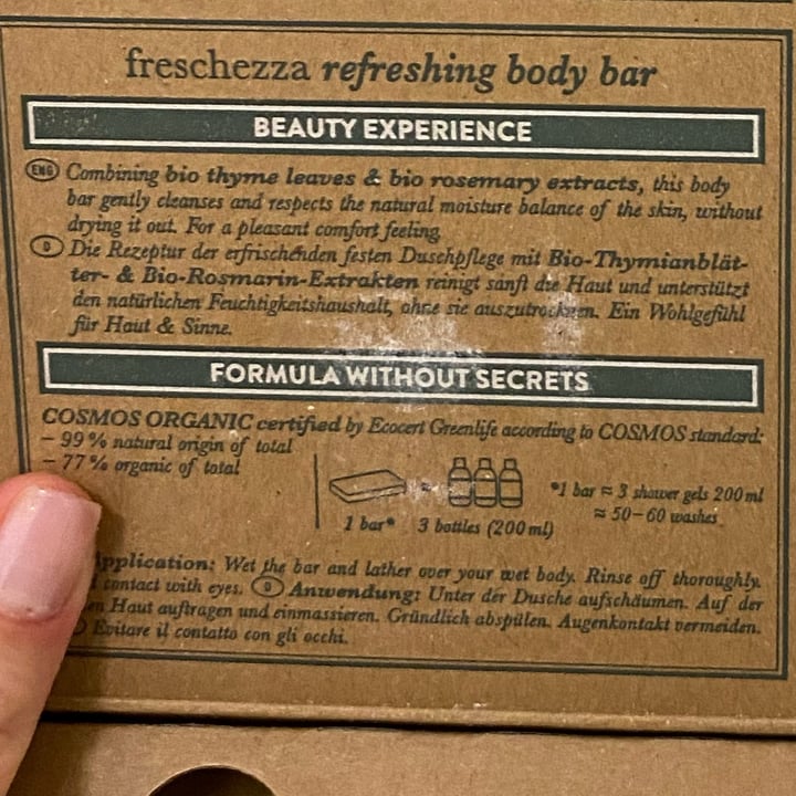 photo of N.A.E. Naturale Antica Erboristeria Body Bar shared by @elenadale on  12 Apr 2022 - review