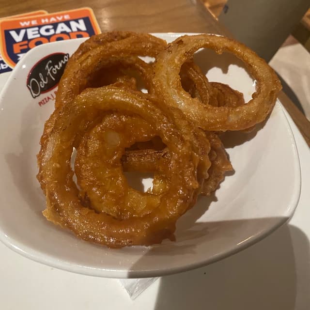 Foto do prato “Onion rings”