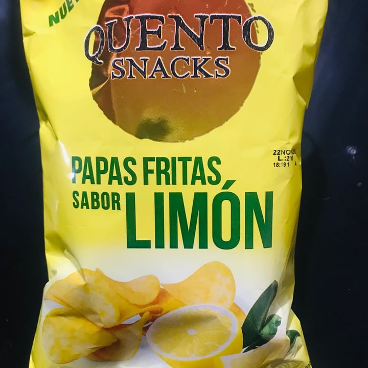 photo of Quento Snacks Papas fritas sabor LIMÓN shared by @xpuchi on  21 Sep 2020 - review