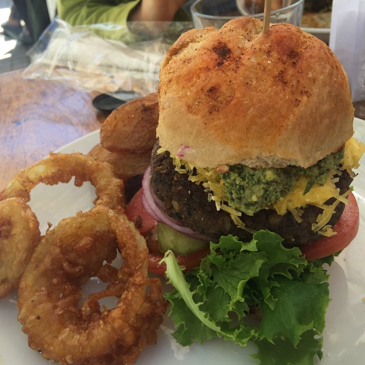 review photo of The Courtyard Café Vegan burger shared by @nikkiturck on 21 Sep 2020 - review