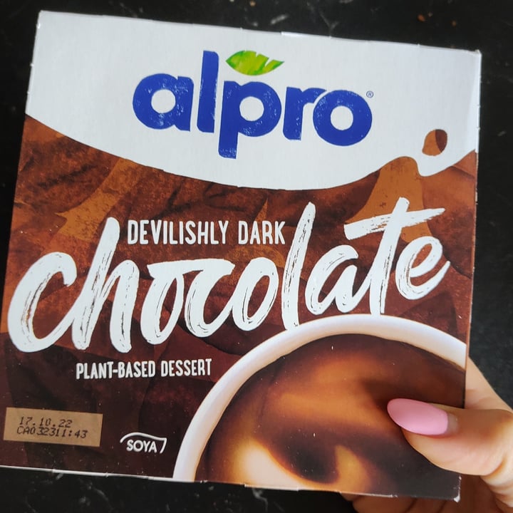review photo of Alpro Devilishly Dark Chocolate Plant-based Dessert shared by @pepperina on 13 Apr 2022 - review