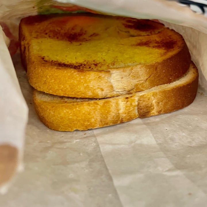 photo of Greggs Vegan bean and cheese toast shared by @neets on  01 Nov 2022 - review
