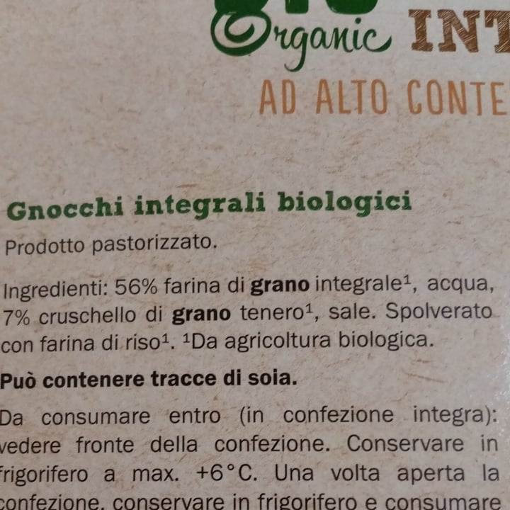 photo of Nonna mia Bio gnocchi integrali shared by @valeveg75 on  24 Feb 2022 - review