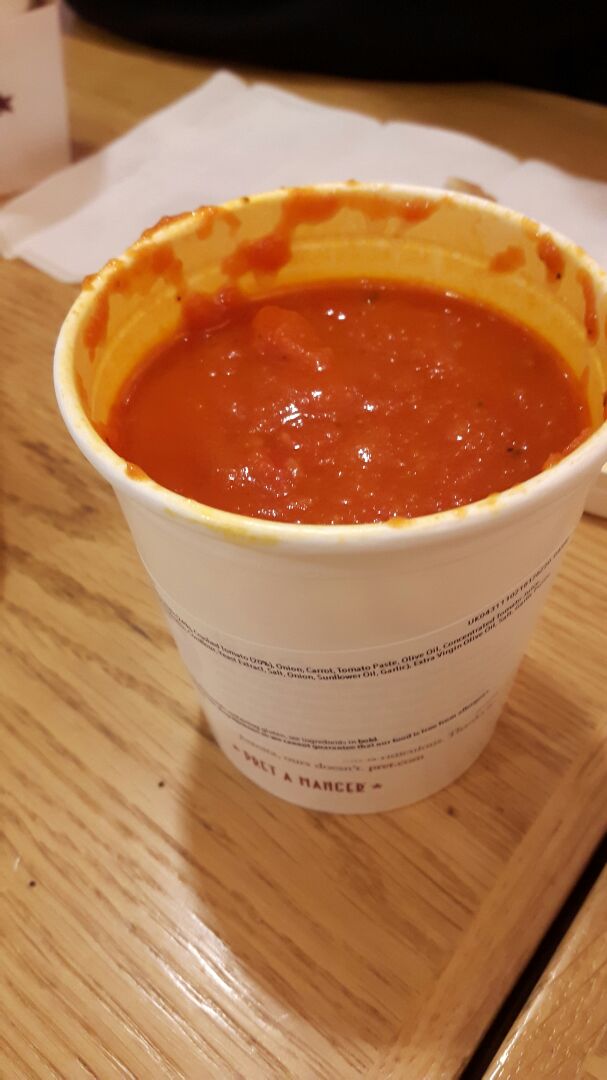 photo of Pret A Manger Souper Tomato Soup shared by @darkchocoholic on  29 Dec 2019 - review