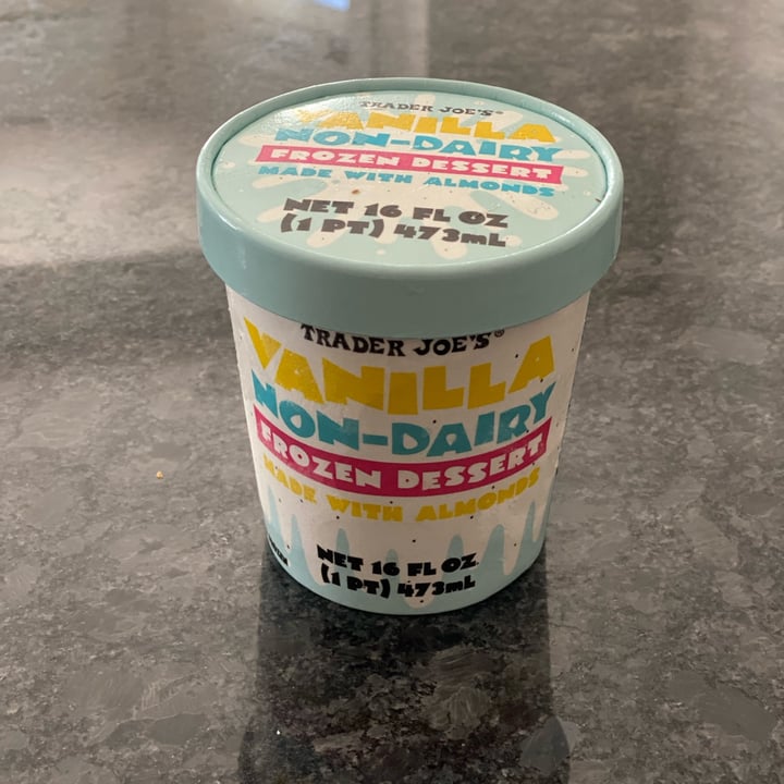 photo of Trader Joe's Vanilla Non-Dairy Frozen Dessert Made with Almond shared by @jackz95 on  27 Nov 2021 - review
