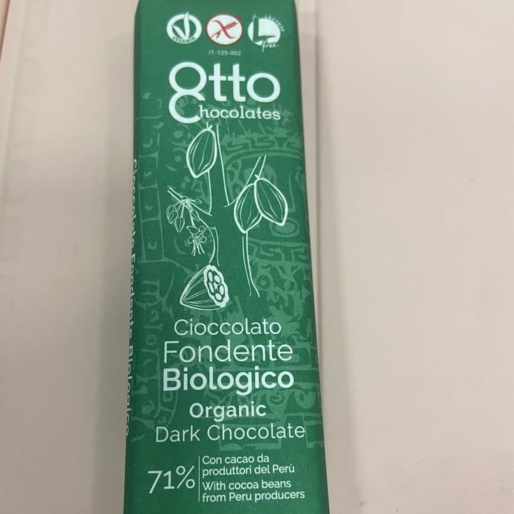 photo of Otto chocolates Cioccolato fondente biologico 71% shared by @ale1000rr on  13 Apr 2022 - review