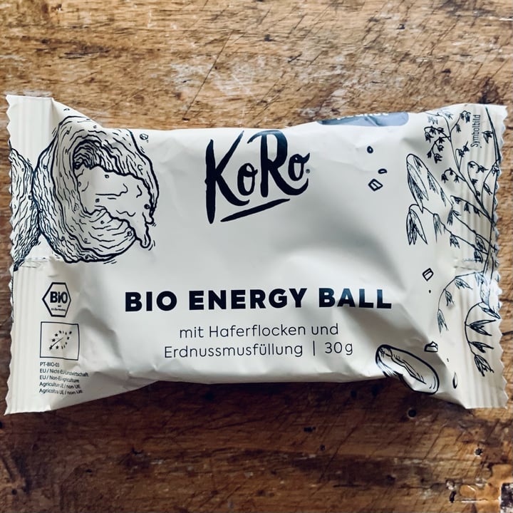 photo of Koro Bio energy ball Salted Peanut shared by @calcabrina on  19 Jul 2022 - review