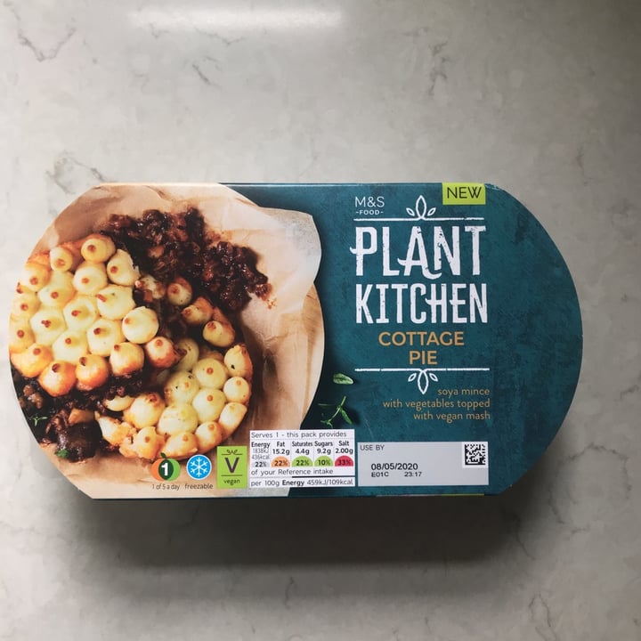 photo of Plant Kitchen (M&S) Plant Kitchen Cottage Pie shared by @tg83 on  05 May 2020 - review