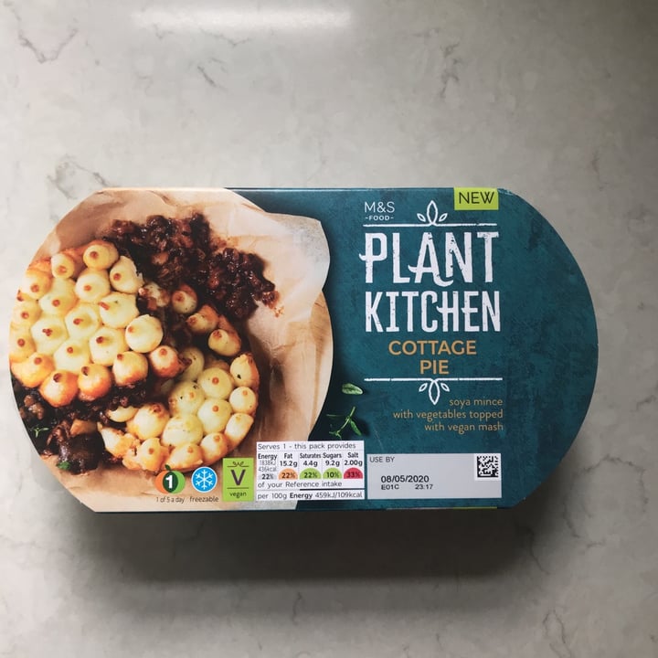 review photo of Plant Kitchen (M&S) Plant Kitchen Cottage Pie shared by @tg83 on 05 May 2020 - review