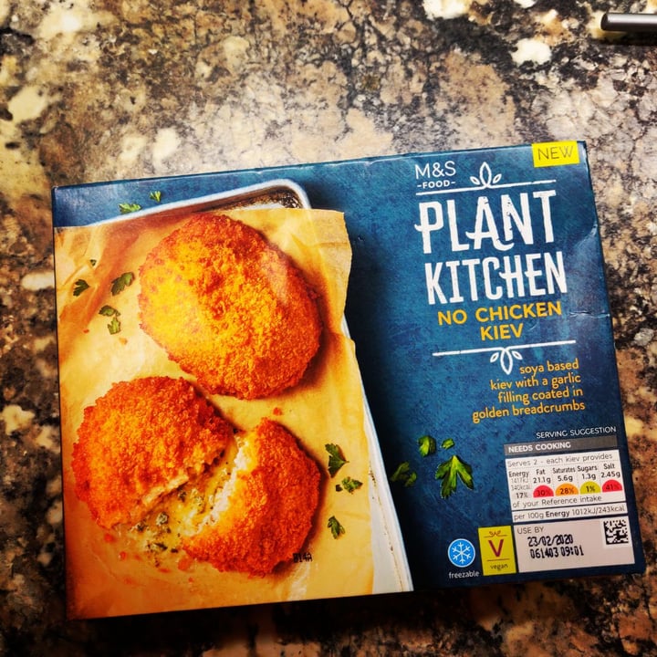 photo of Plant Kitchen (M&S) No chicken kiev shared by @moysky on  22 Feb 2020 - review
