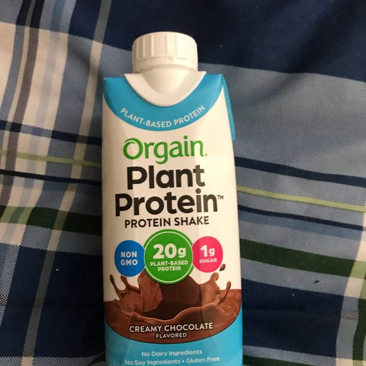 photo of Orgain Plant protein shake creamy chocolate shared by @serena717 on  22 May 2022 - review