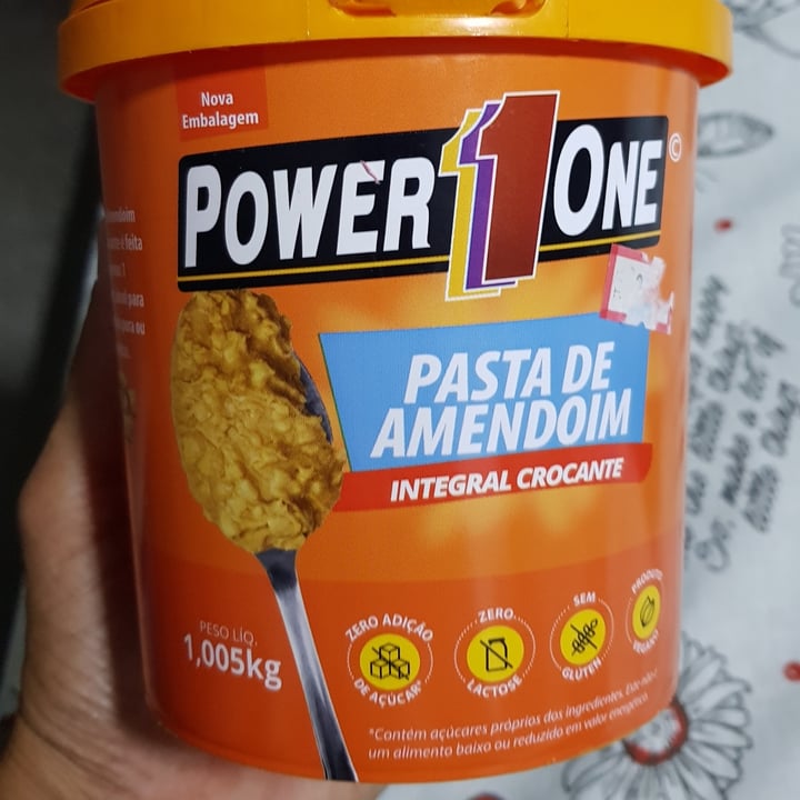 photo of Pasta de Amendoim Power 1 One pasta de amendoim integral crocante shared by @faustoneto on  16 Nov 2022 - review