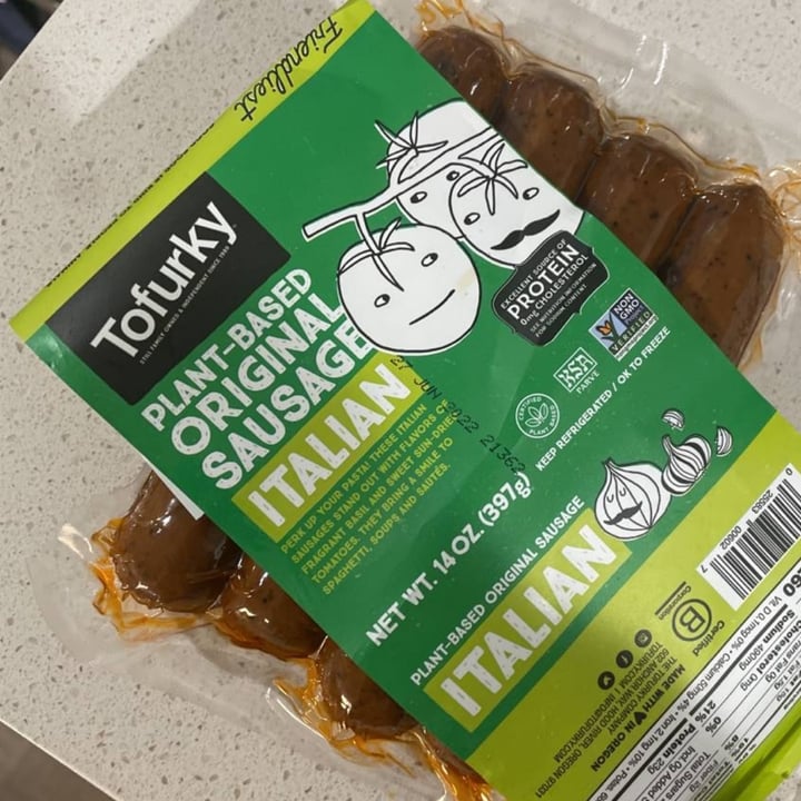 photo of Tofurky Plant-based Sausages Italian shared by @sunny4earth on  27 Feb 2022 - review