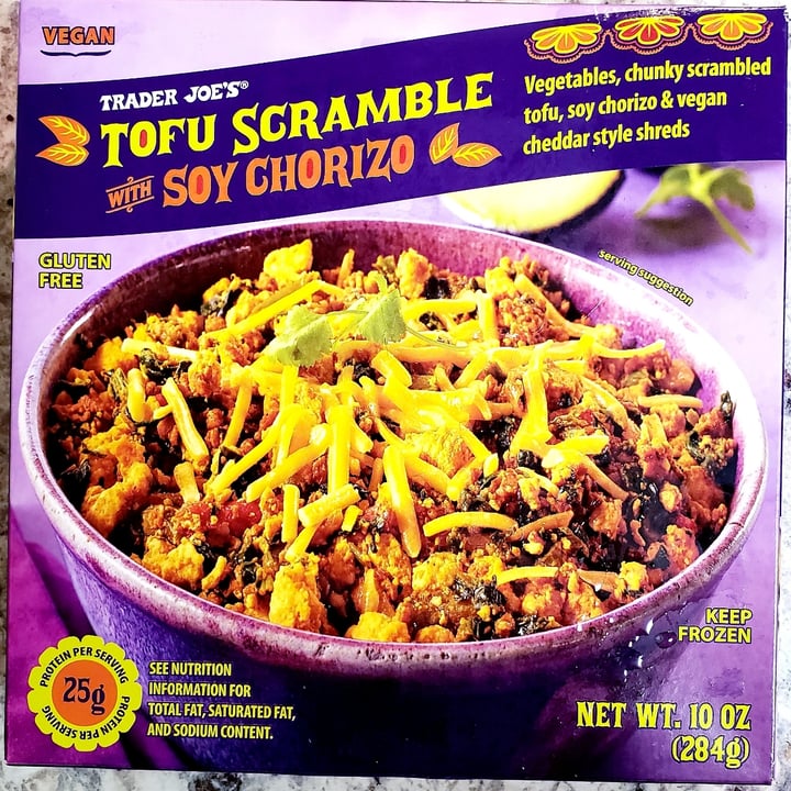 photo of Trader Joe's Tofu Scramble with Soy Chorizo shared by @veganmeg on  12 Sep 2021 - review