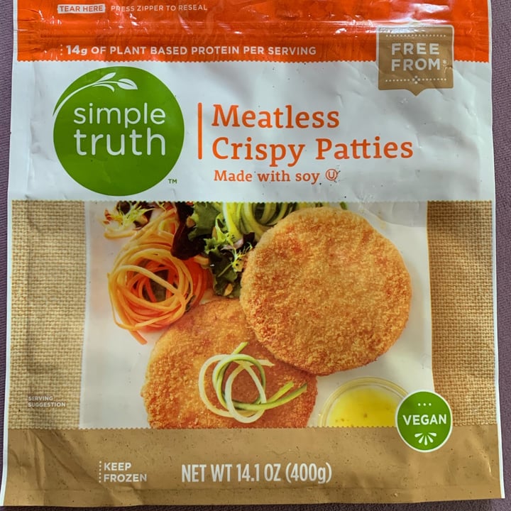 photo of Simple Truth Meatless crispy patties shared by @unejanie on  16 Apr 2022 - review
