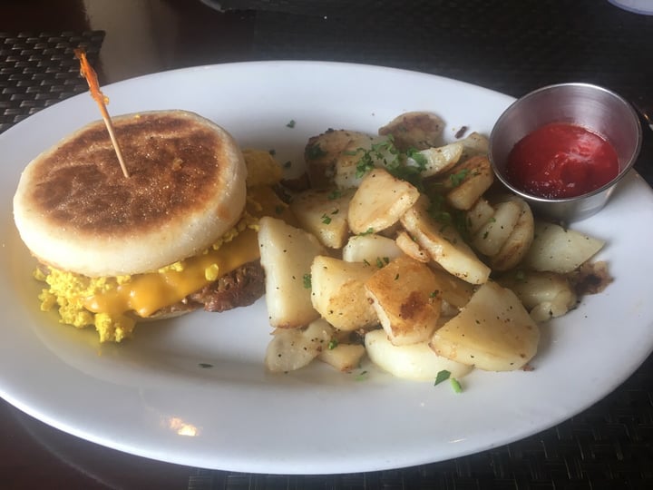review photo of Violette's Vegan Organic Cafe & Juice Bar Violette’s muffin melt shared by @brittybird on 26 May 2019 - review