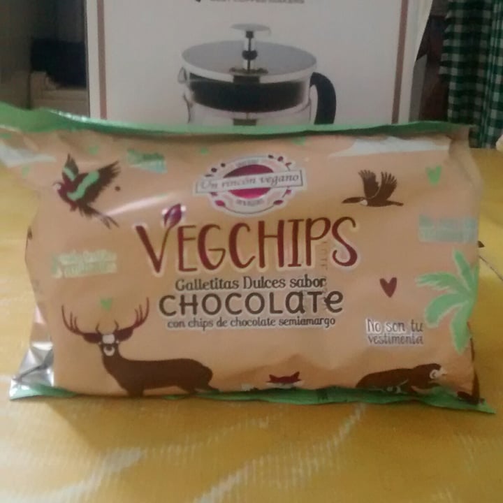 review photo of Un Rincón Vegano Vegchips Galletitas Dulces sabor Chocolate shared by @nachdemsturm on 02 Mar 2021 - review