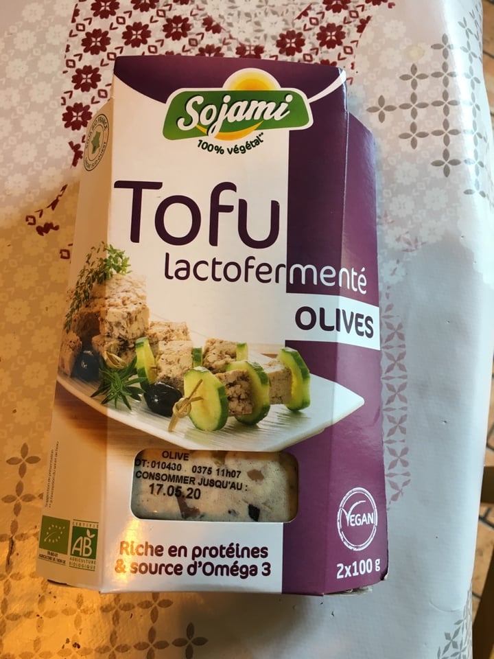 photo of Sojami Tofu Lactofermenté Olives shared by @fannycat on  19 Mar 2020 - review