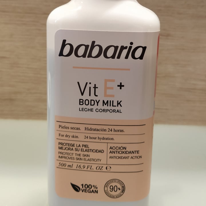 photo of Babaria Bio  Body milk vitamina E shared by @marinasnchez on  03 Jul 2021 - review