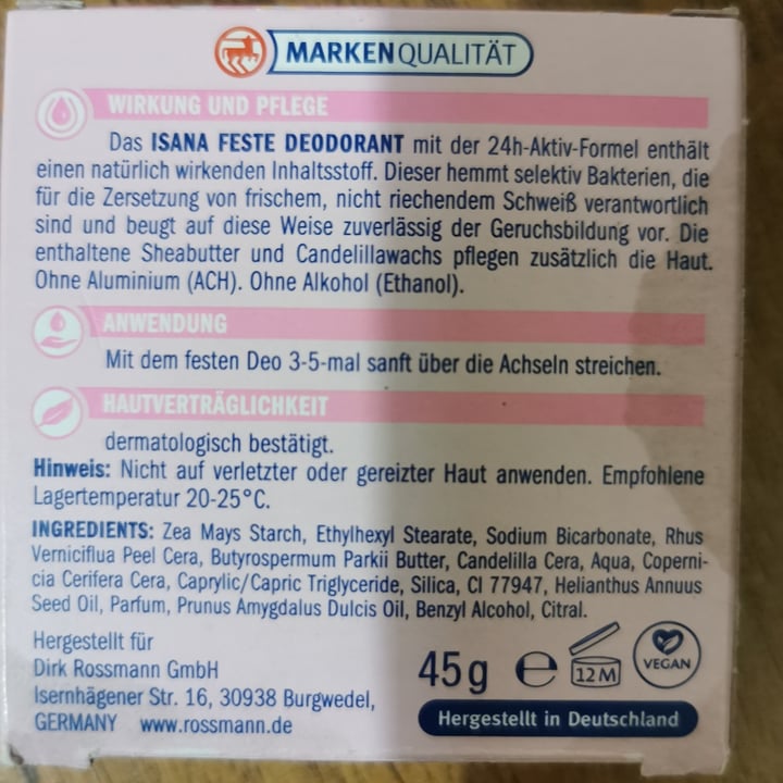photo of Rossman ISANA FESTES DEODORANT shared by @magshh on  02 Aug 2022 - review