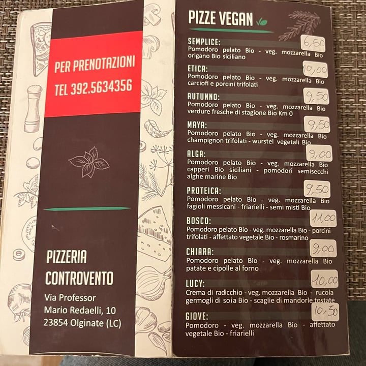 photo of Pizzeria Controvento Pizza Proteica shared by @katezili8 on  17 Nov 2022 - review