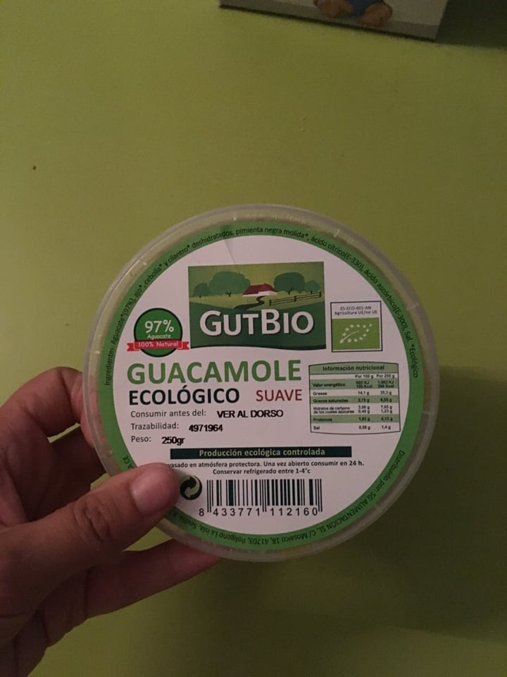 photo of GutBio Guacamole shared by @beatrizbcn on  13 Oct 2019 - review