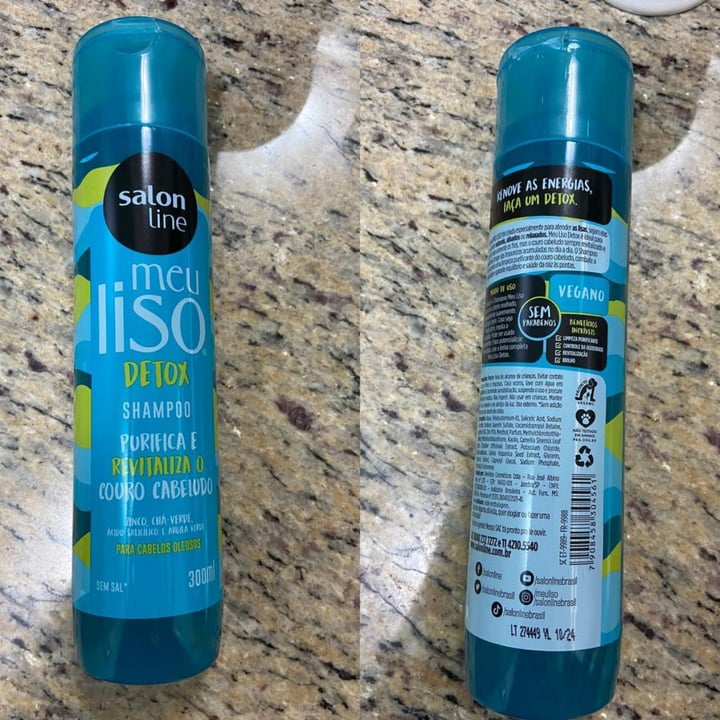photo of Salon line Shampoo meu liso detox shared by @claudangelo on  02 May 2022 - review