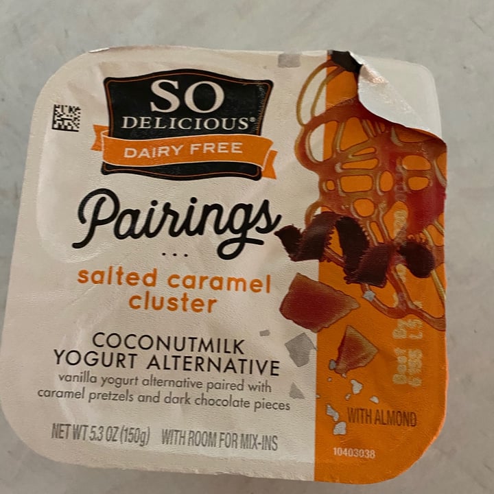 photo of So Delicious Dairy Free Pairing Salted Caramel Cluster Coconutmilk Yogurt Alternative  shared by @daviesrm on  03 Jun 2020 - review