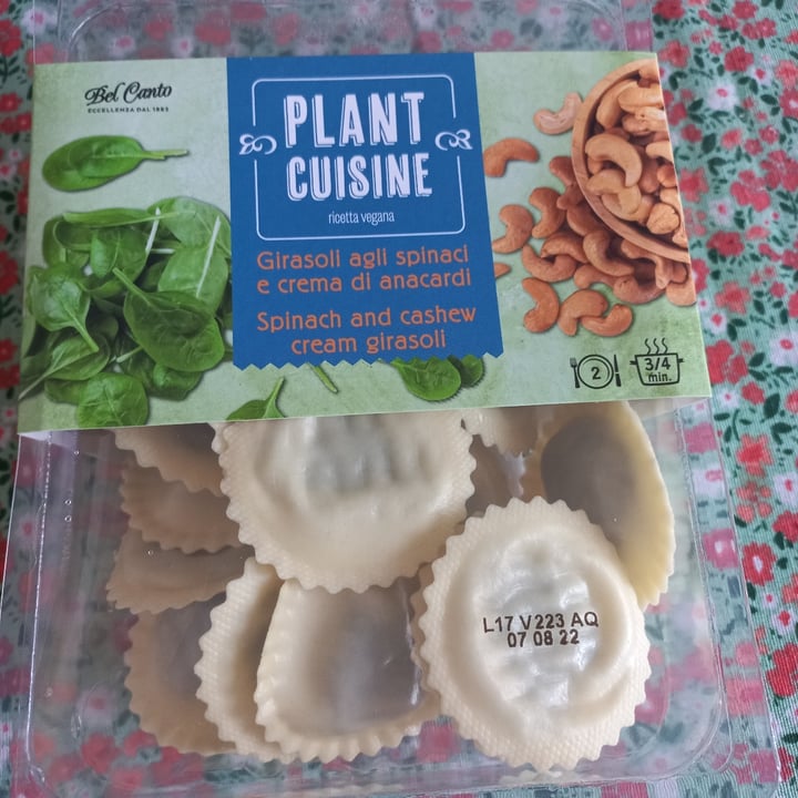 review photo of plant cuisine Girasoli agli spinaci con crema di anacardi shared by @brendains on 11 Aug 2022 - review