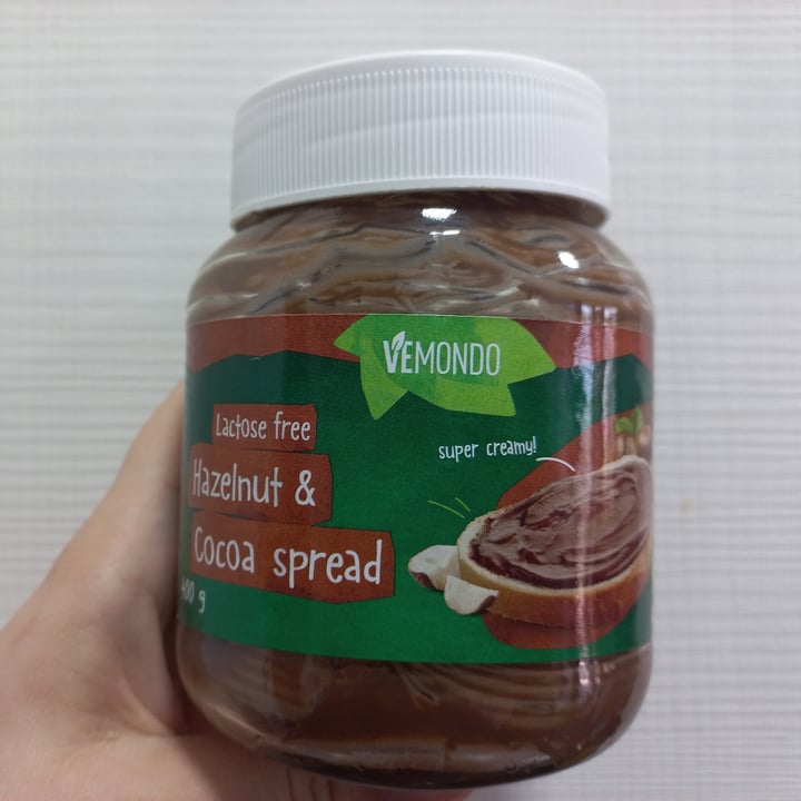 photo of Vemondo lactose free hazelnut & cocoa spread shared by @heiru on  09 May 2022 - review