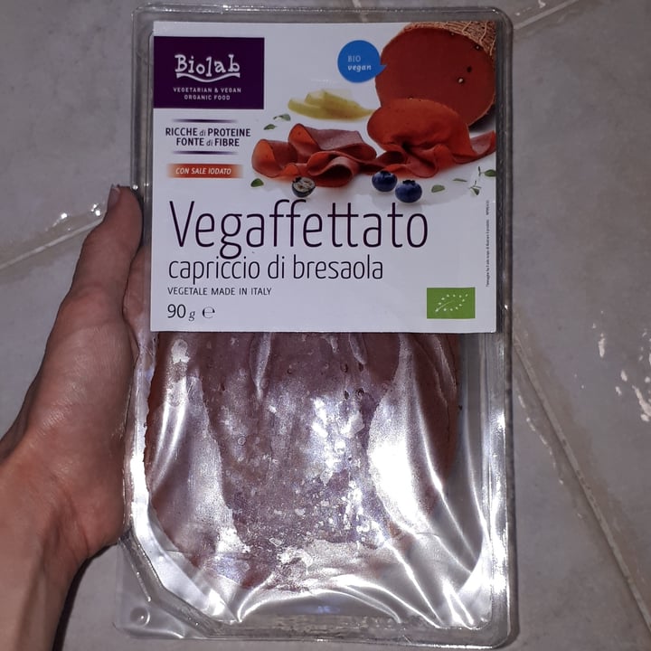 photo of Biolab Affettato vegano bresaola shared by @giuliasmart on  24 Aug 2022 - review