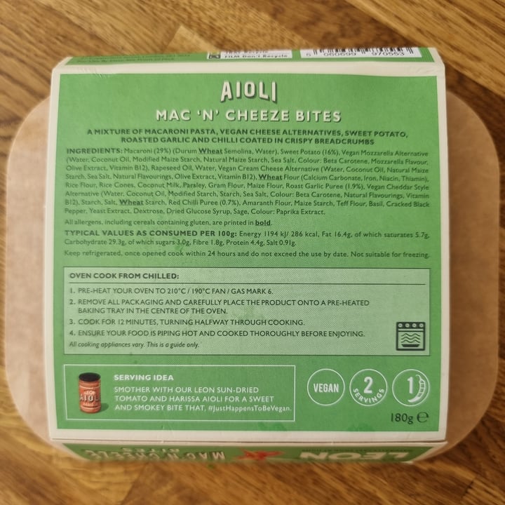 photo of Leon Aioli Mac'n'cheeze bites shared by @izzye on  12 Jun 2021 - review