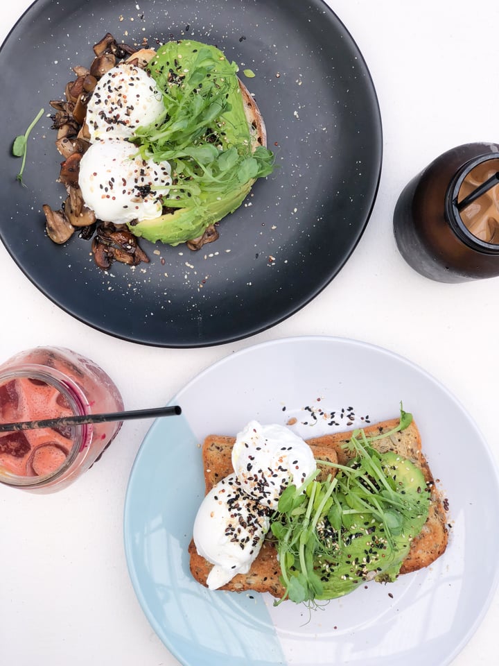 photo of Shaana Poached eggs on GF toast with a side of avocado. shared by @rosiehope on  23 Jan 2018 - review