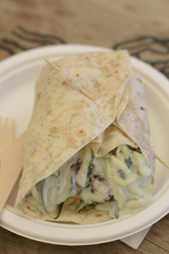 review photo of Scheckter's RAW Gourmet Falafel Wrap shared by @kaleekarsten on 24 Feb 2020 - review