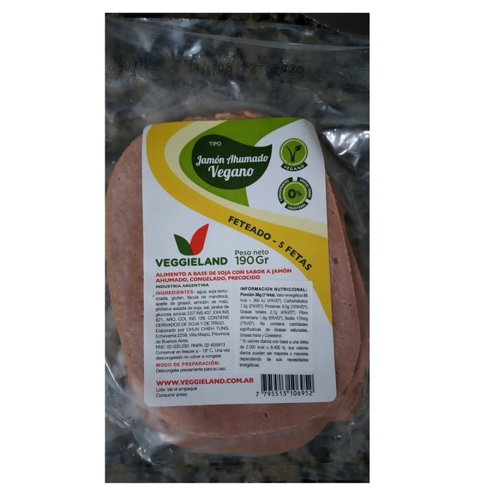 review photo of Veggieland Jamón Ahumado Vegano Feteado shared by @azucarmascabo on 19 Sep 2020 - review