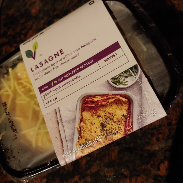 photo of Woolworths Food Vegan Lasagne shared by @kaulana on  19 Nov 2021 - review