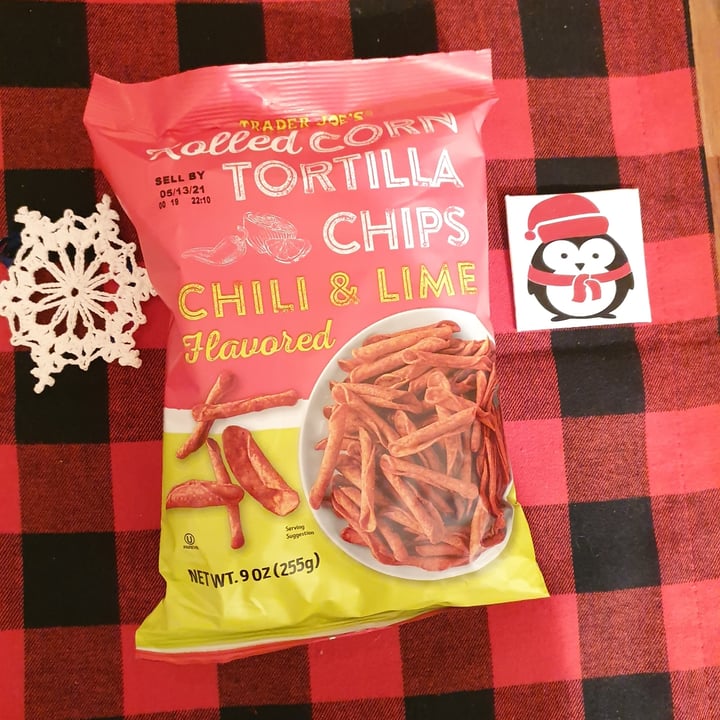 photo of Trader Joe's Corn Tortilla Chips Chili & Lime Flavored shared by @anistavrou on  27 Dec 2020 - review