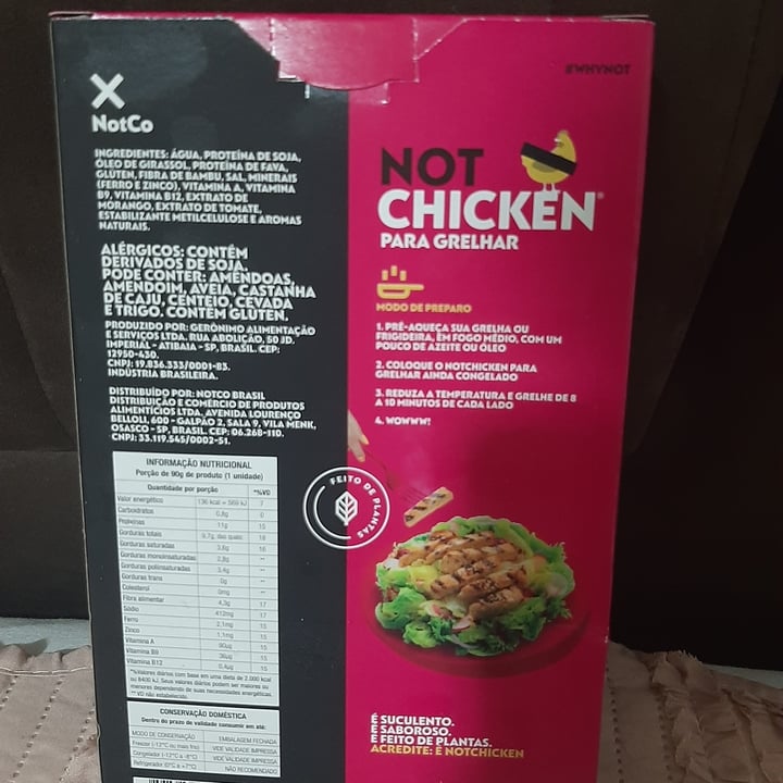 photo of NotCo Not Chicken Para Grelhar shared by @fbaldomir on  25 Apr 2022 - review
