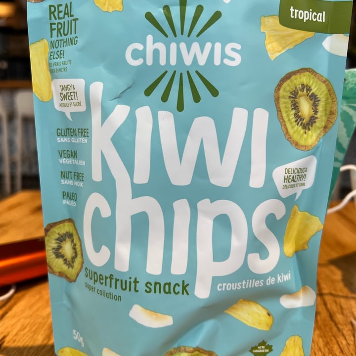 photo of Chiwis Tropical Kiwi Chips shared by @veganmika on  02 May 2022 - review