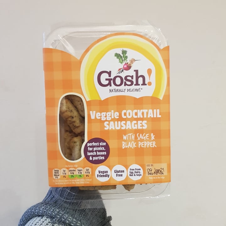 photo of Gosh! Veggie cocktail sausages shared by @marthsalt on  05 Jan 2021 - review