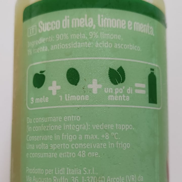 photo of Solevita Spremuta mela limone menta shared by @marumomo on  15 Aug 2022 - review