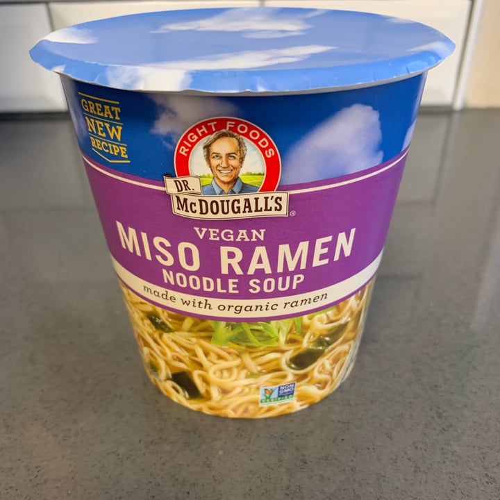 photo of Dr McDougall's  Right Foods Vegan Miso Ramen shared by @michellebaena on  05 May 2020 - review