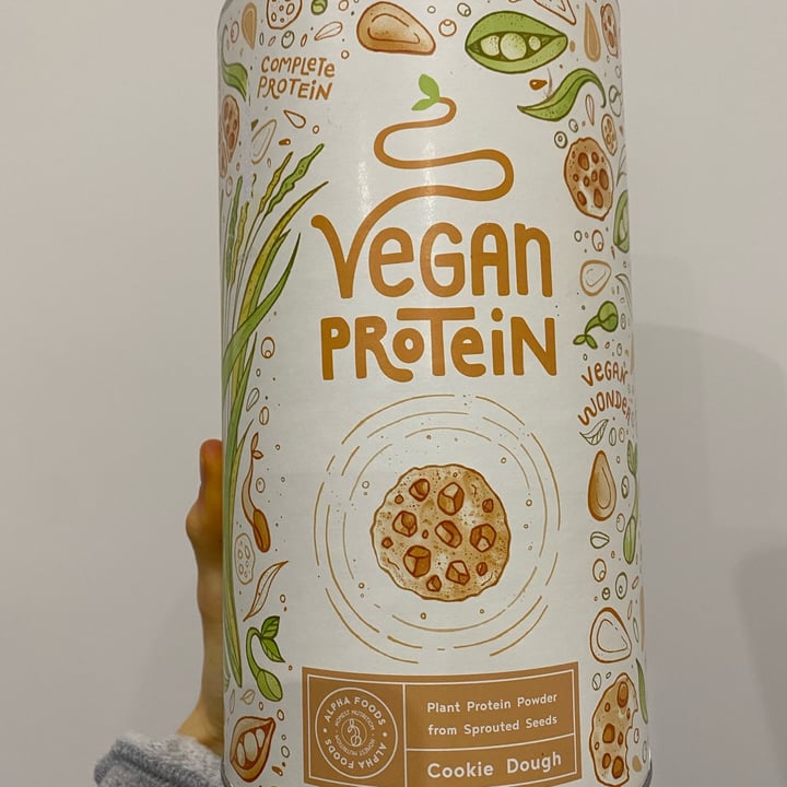 photo of Alpha Foods (Supplements) Vegan Protein Powder (Cookie Dough) shared by @loredanadeblasio on  19 Feb 2022 - review