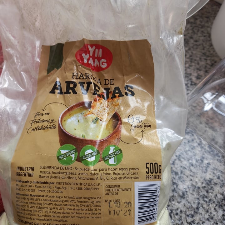 photo of Yin Yang Harina de arvejas shared by @yanivegan04 on  27 Mar 2021 - review